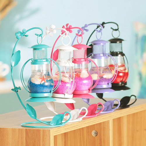 Creative Allah magic lamp candle holder colorful candle metal ornaments home decoration cerium crafts table decoration living room