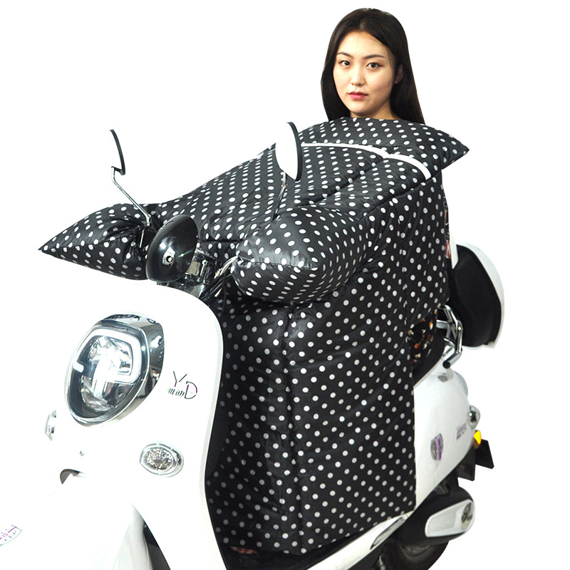 电动车挡风被冬季保暖加厚加大防水加绒电瓶车踏板车三轮车挡风衣|ms