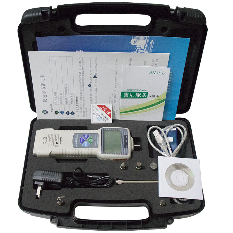 고정밀 디지털 디스플레이 푸시 풀 포스 미터 컴퓨터 테스트 소프트웨어 CD USB 데이터 케이블 모든 종류의 컴퓨터 지원