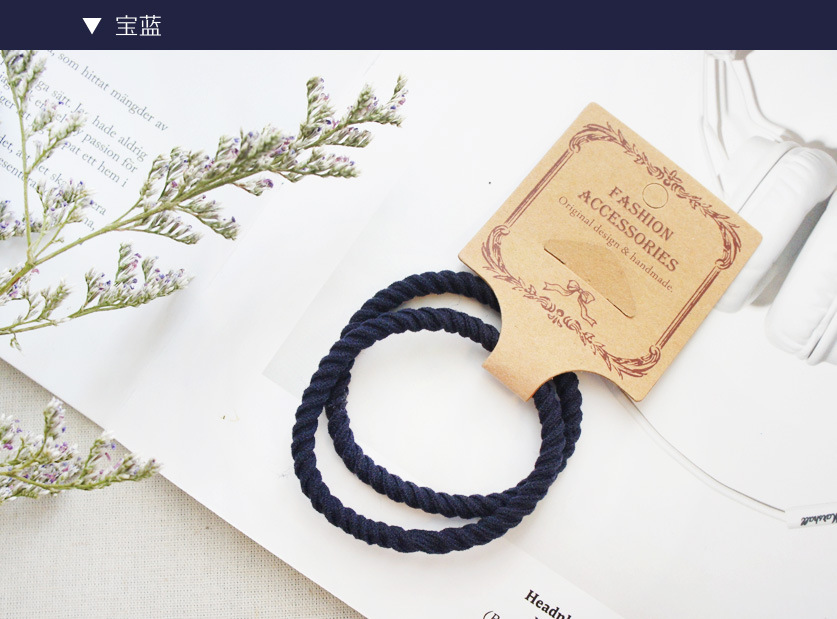 Solid Color Simple Elastic Hair Rope One Pairs Wholesale Jewelry Nihaojewelry display picture 10