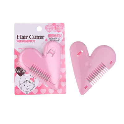 Peach Two-sided Combs self-help trim Bangs Thinning Thinning Eliminate Hair end Bifurcation Beauty tool