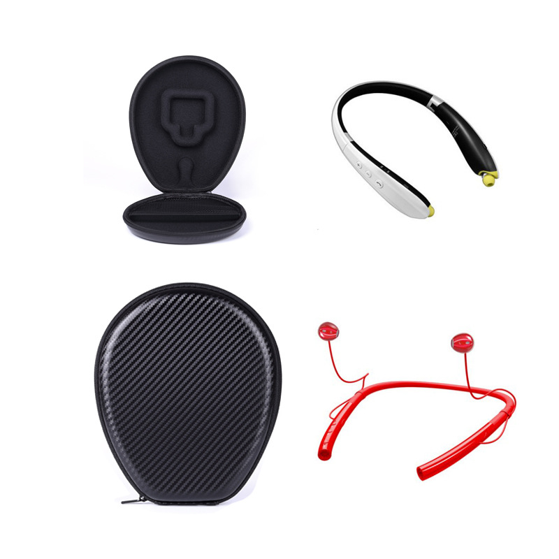挂脖式蓝牙耳机包适用于JBL三星SONY LG小米项圈颈挂式运动耳机盒