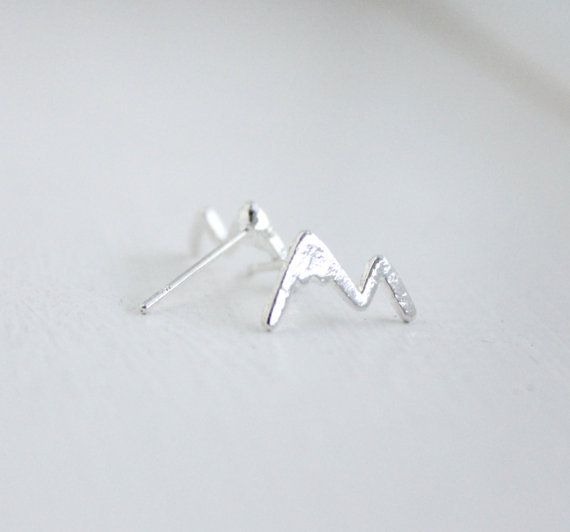 Personalized Mountain Peak Earrings Environmental Protection Alloy Plating Irregular Geometric Lightning Earrings Current Earrings display picture 2