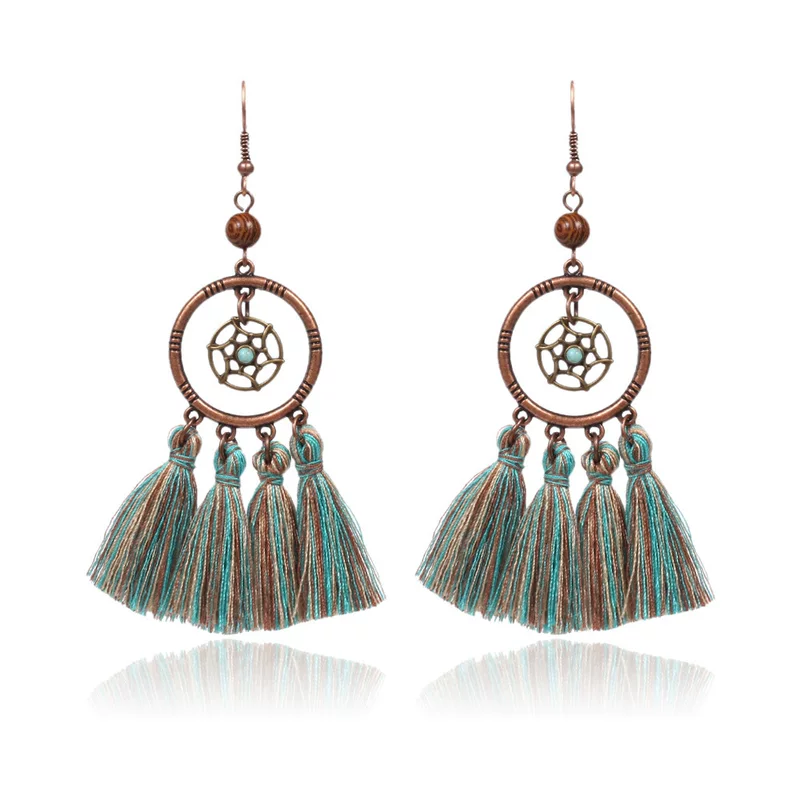 Fresh universal earrings, boho style