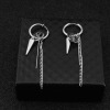 Classic earrings suitable for men and women, chain, no pierced ears