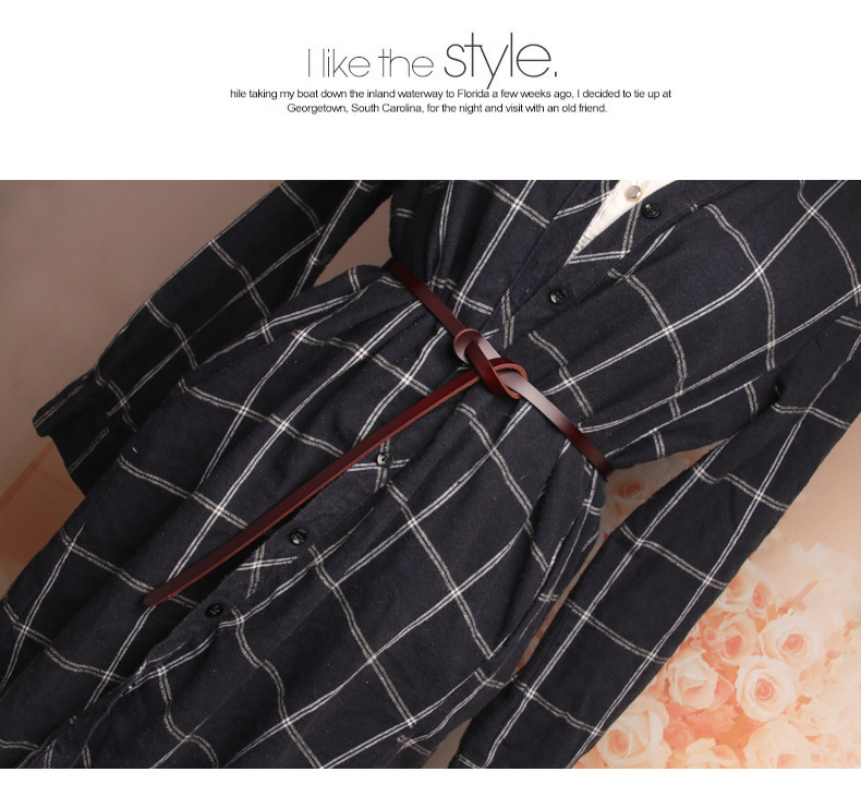 Cintura donna in pelle con nodo decorativo stile versatile_voghion.com