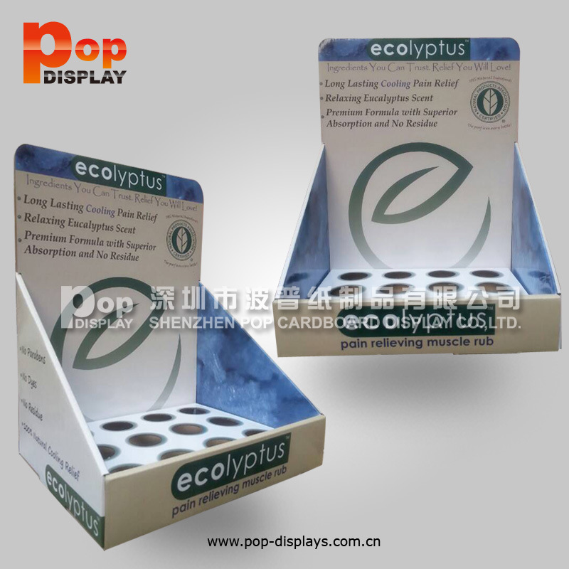 专业设计瓦楞纸PDQ展示 纸包装盒 纸展示盒 出口单层圆孔纸座台