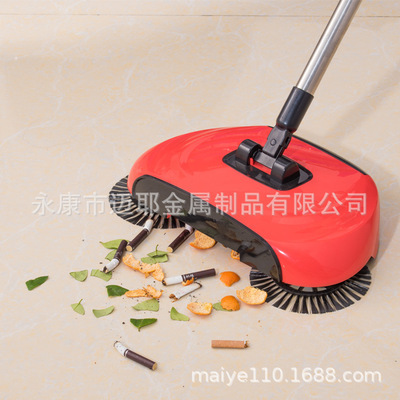 廠家批發家用掃把套裝節日活動禮品促銷半自動手推式掃地機