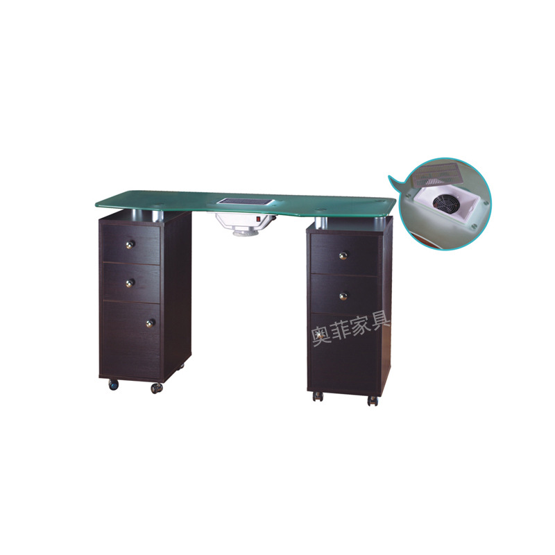 美甲桌经济型特价单人双人美甲桌子特价美甲椅凳美甲店桌简约现代