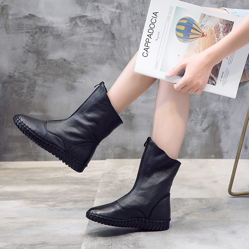 Bottes femme en En cuir - Ref 3354787 Image 4