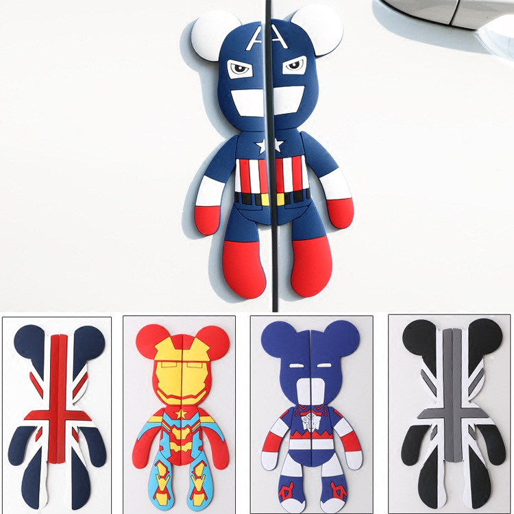 可爱创意卡通车门防撞贴防刮贴汽车开门防碰防撞条贴车身改装装饰