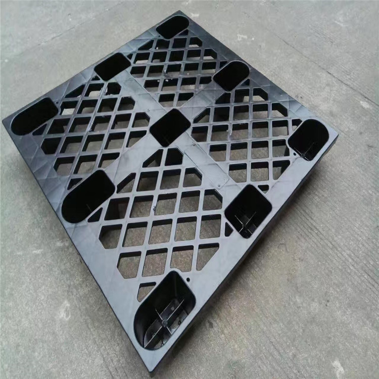 珠海1210网格九脚托盘仓库防潮塑料卡板打包塑料托盘塑料叉车托盘