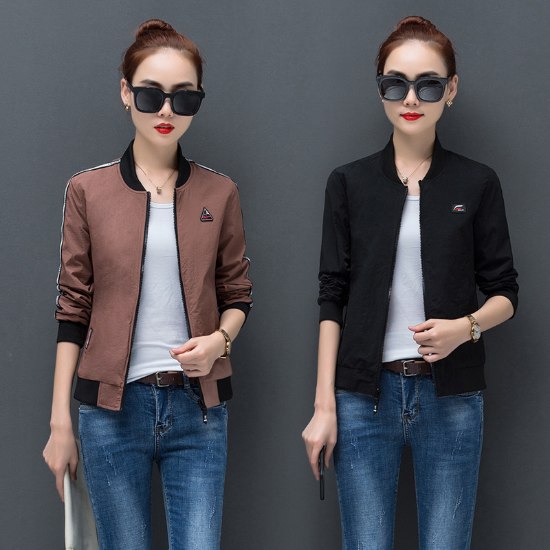 2018 new pattern spring clothes Short coat Spring and autumn season Double face Korean Edition Versatile mlb leisure time Jacket coat