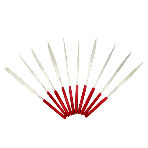 Ten-piece diamond file set, single alloy file set 3*140, ten-piece flat file/round file wholesale