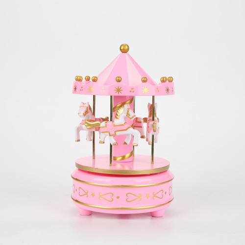 Situational cake decorations Carousel wooden music box Sky City Music Box Fondant cake decorations