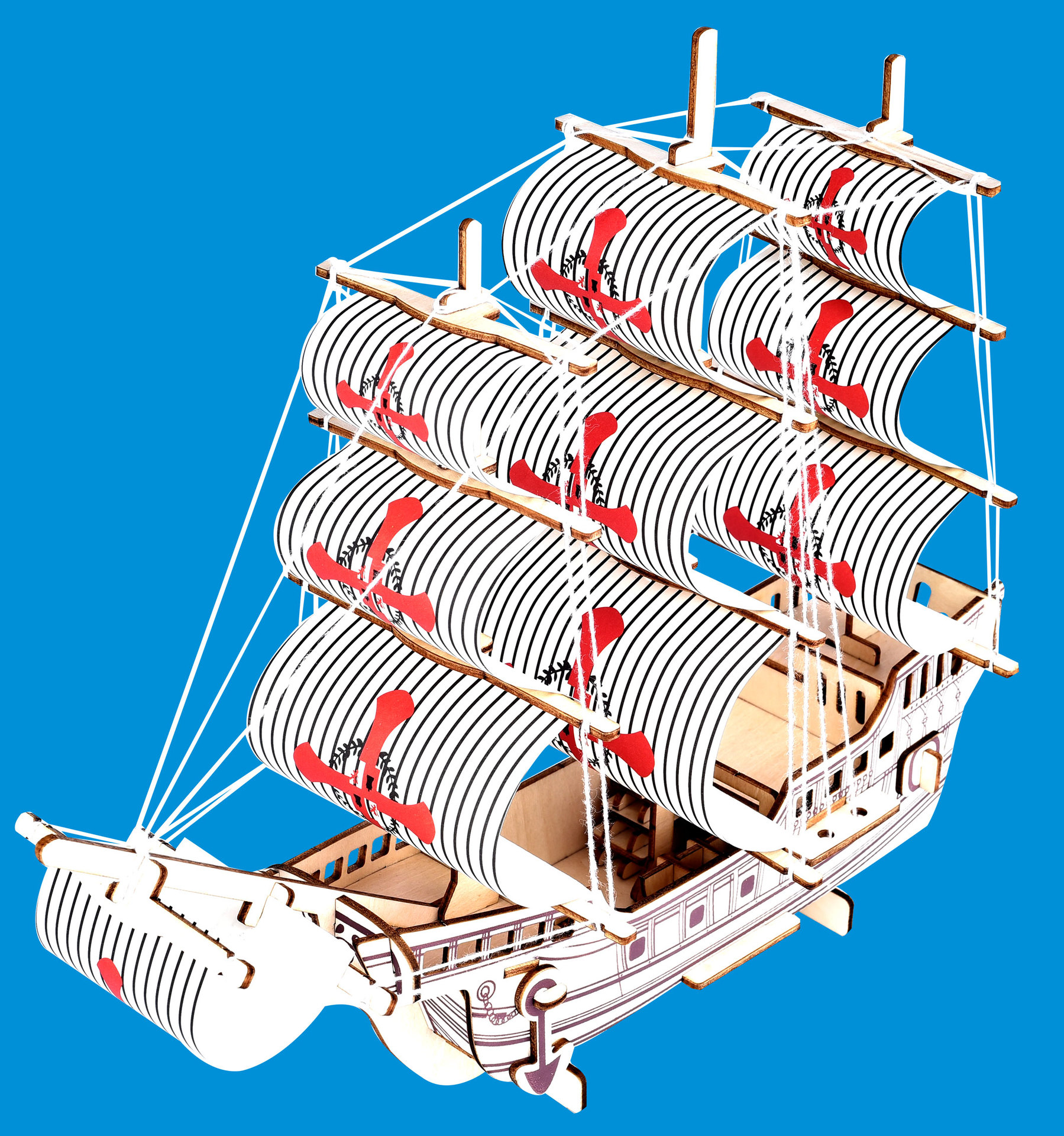 圣玛丽亚船蓝底3