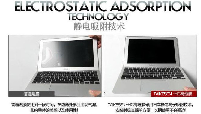 High-definition transparent electrostatic matte anti-scratch notebook screen film, 14-inch and 15.6-inch computer film, LCD protective film undefined