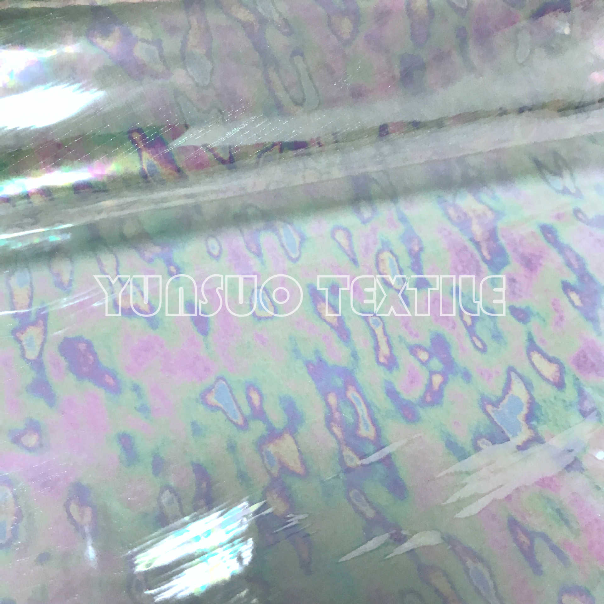 透明幻彩tpu 流光溢彩 时尚休闲雨衣面料 聚氨酯