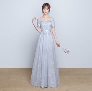 Evening Dress Lace Long Evening Dress New Wedding Dress 