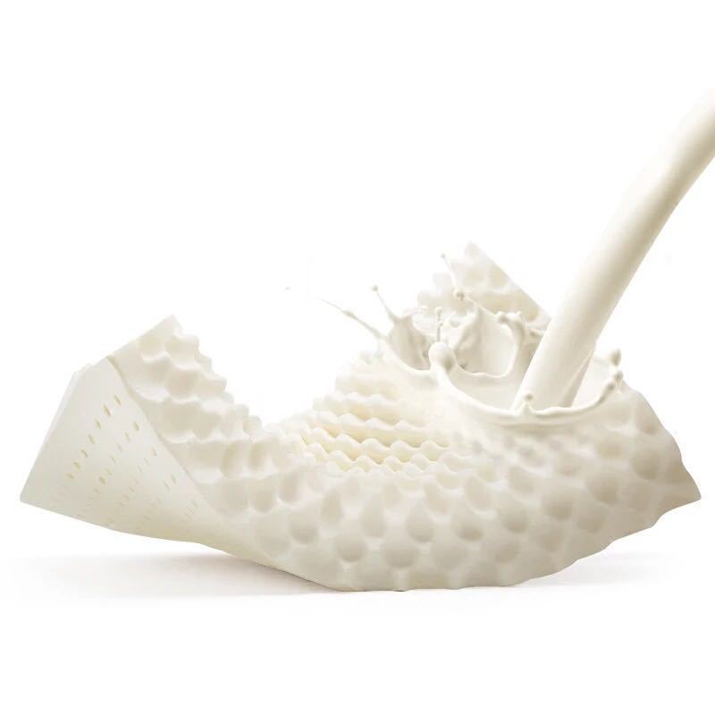 新品2021a級V牌乳膠枕枕頭真空枕慢回彈枕芯按摩枕頭旅行頸枕代發