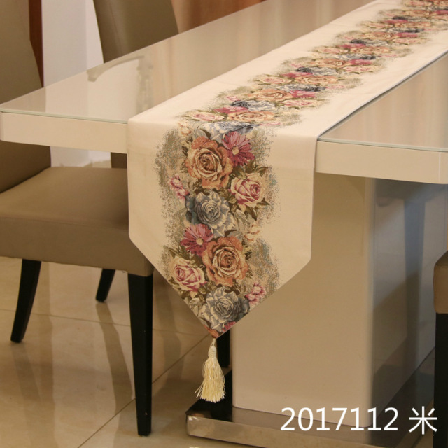 High precision table flag American European style dining table tea table bed end towel soft cloth art