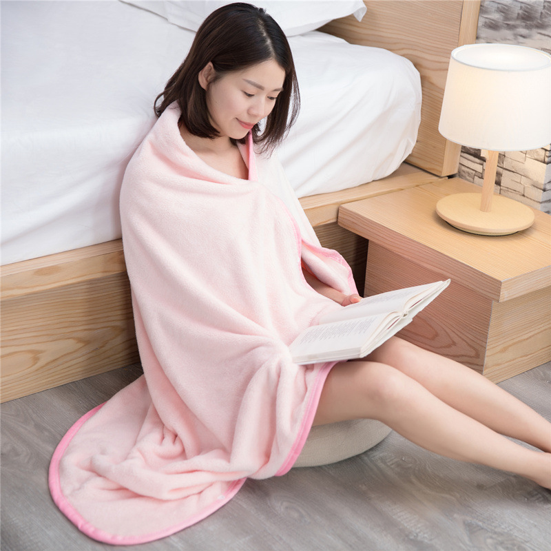 Coral Fluff Blankets Thin Single Shawl Towel Children Office Air Conditioning