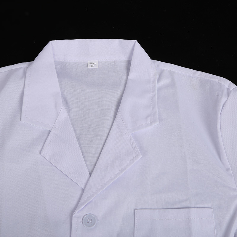 白大褂化学实验服男女同款医生服实验室短袖长袖厚款工作服工厂-阿里巴巴