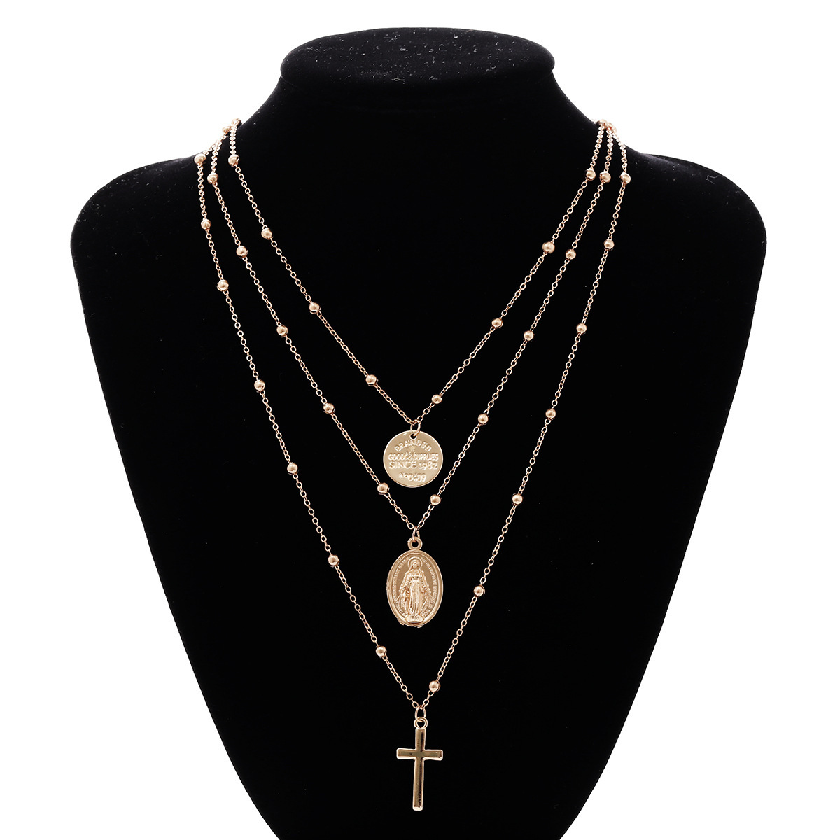 Fashion Winter New Exaggerated Retro Multilayer Retro Necklace display picture 1