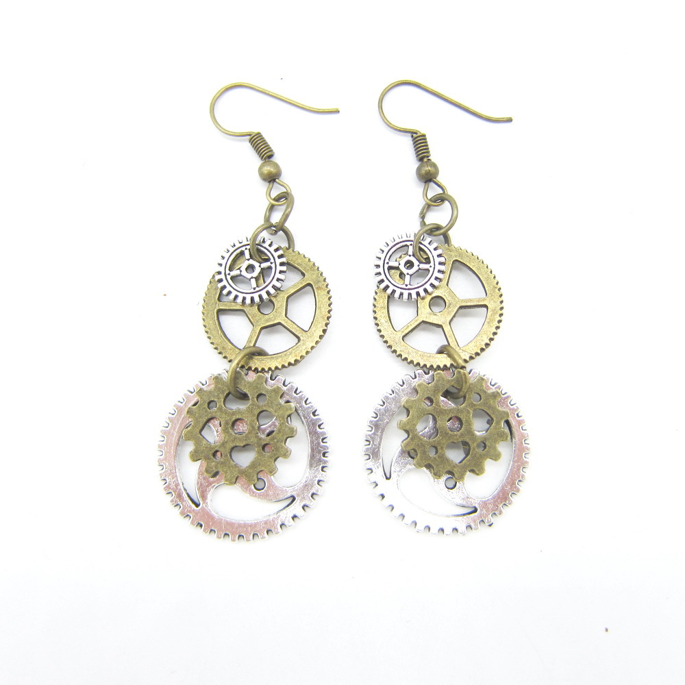 Retro Round Alloy Plating Women's Drop Earrings display picture 1