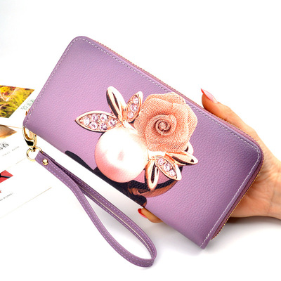 new pattern clutch bag lady wallet have more cash than can be accounted for printing Europe and America High-capacity fashion coin purse Card package zipper Wallet