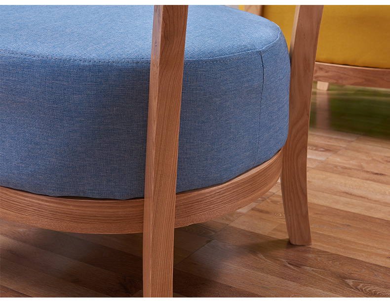 Cafe chair, casual solid wood chair, solid wood negotiation chair
