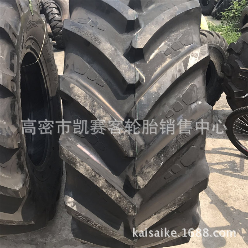 厂家批发农业轮胎 650/65R38钢丝人字加宽胎拖拉机轮胎三轮车