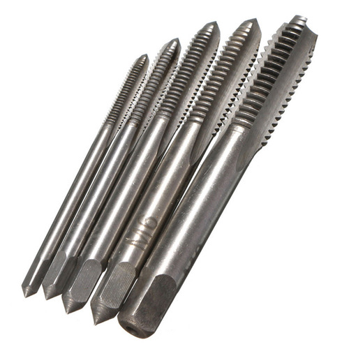 Hand machine straight slot tap M3-M8 fast tapping five-piece set for internal threading hardware tools wholesale