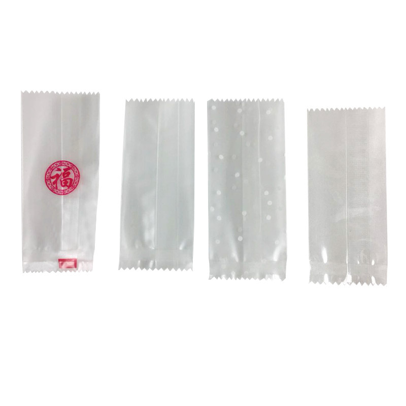 Engrosado hornear bolsa de embalaje de caramelo turrón hecho a mano bolsa de embalaje caramelo de papel bolsa de caramelo helado translúcido máquina sello bolsa