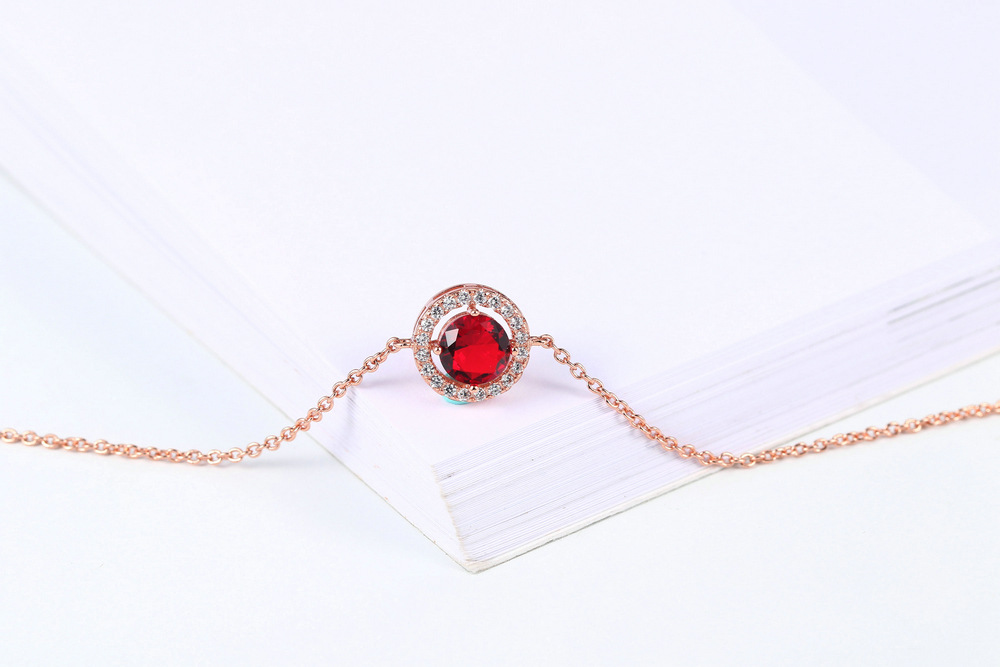 Fashion Geometric Copper Inlay Zircon Bracelets 1 Piece