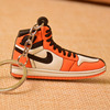 Air Jordan1 generation sneakers AJ1 KeyChain off White joint dark brown inverted keychain