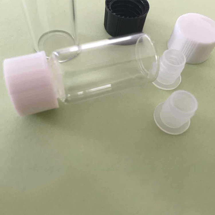 厂家供应 3ml 玻璃瓶带塑料内塞 多种用途螺纹玻璃瓶 可批发供应
