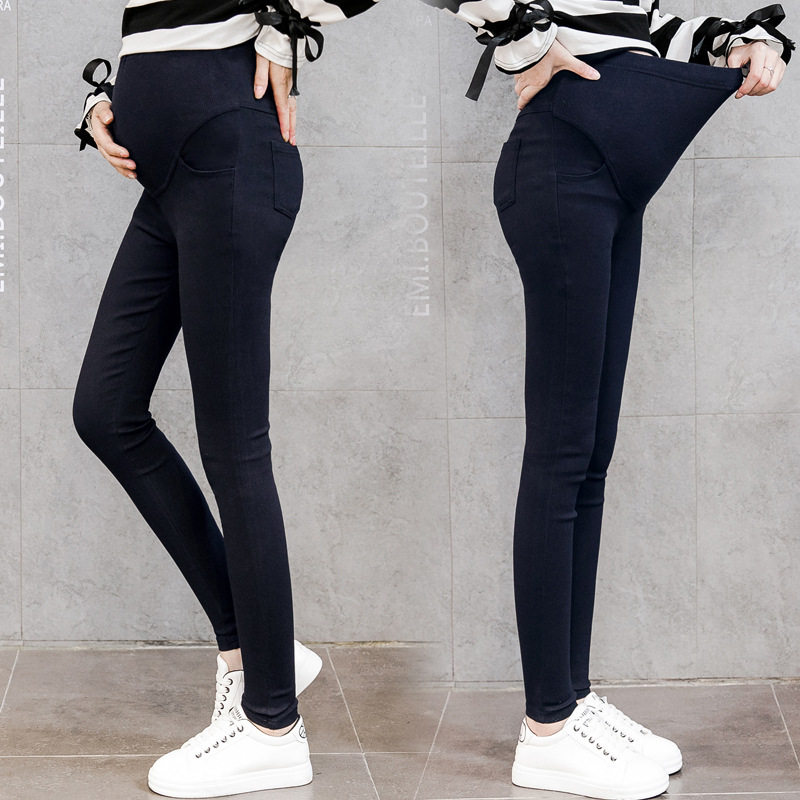 Factory wholesale 2022 autumn and winter New maternity pants high waist belly slim adjustable stretch pregnant leggings