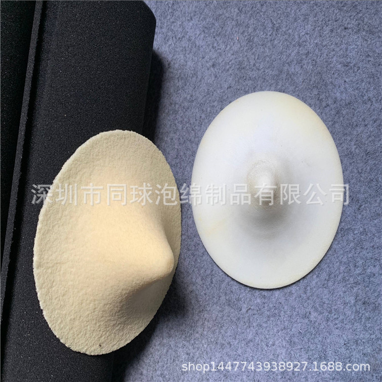 黑色圆形海绵圆饼倒角46kg海绵打磨成型东莞倒角厂家