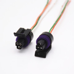 Automotive air conditioning pressure switch connector, automotive throttle tail gas sensor triangular connector