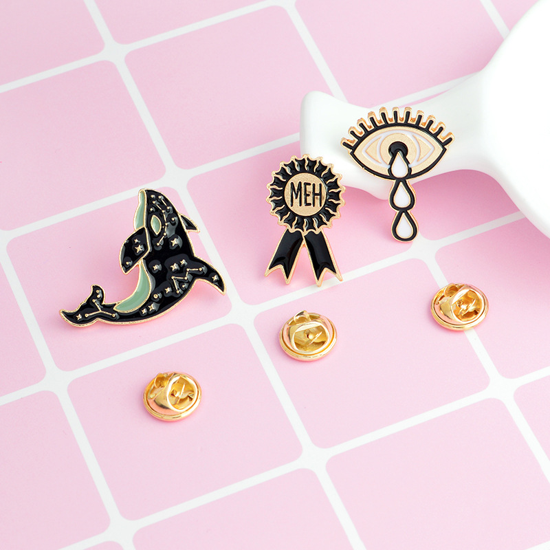 Street Occasion Alloy Material Fashion Pin Animal Eye Alloy Plating Unisex Brooches