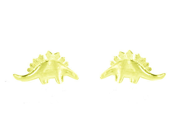 Best Selling Little Dinosaur Earrings Environmental Protection Alloy Plating Gold Silver Rose Earrings display picture 5