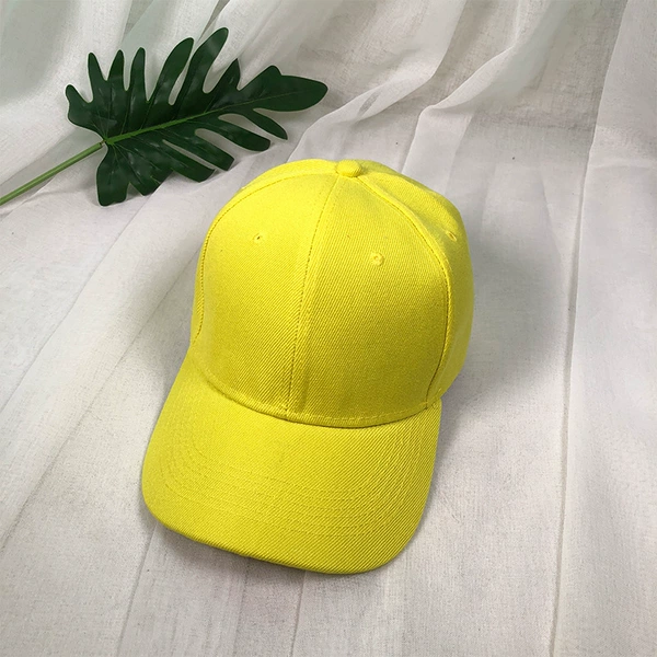 B13101 light plate i solid color baseball cap yellow