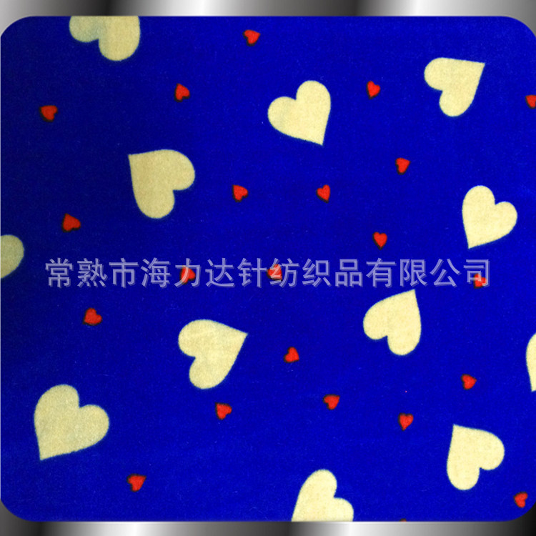 现货供应涤氨纶韩国绒 经编不倒绒印花 舞台演出武术服装面料批发