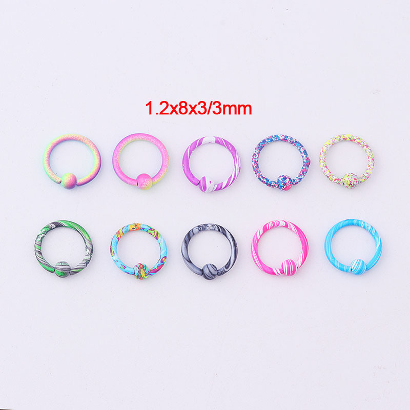 10-color Paint Water Pattern Multi-purpose Ring display picture 1