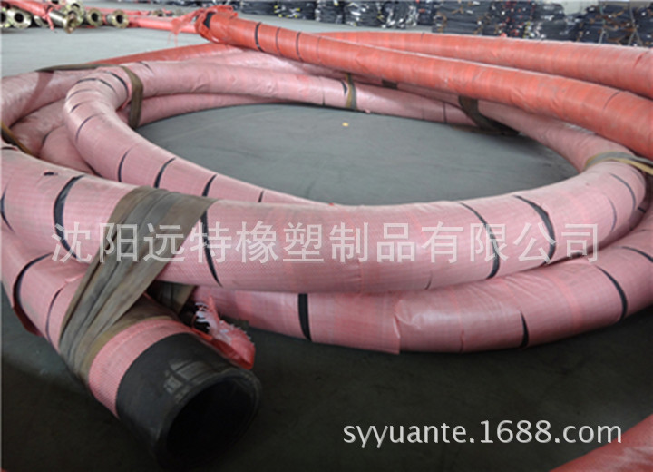 3寸4寸高压胶管液压油管，大口径橡胶钢丝编织管，可扣压法兰接头
