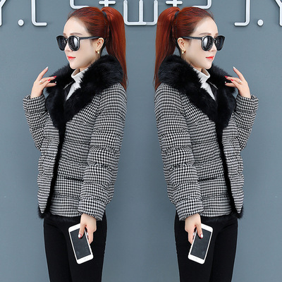 东大门棉服女2018新款东大门羽绒棉衣外套加厚短款修身chic棉袄