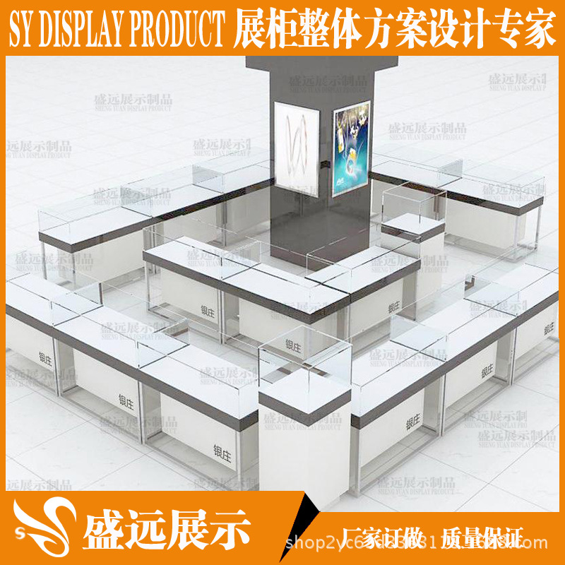 样品柜珠宝展柜设计 银饰珠宝展示柜台 珠宝柜台玻璃柜台