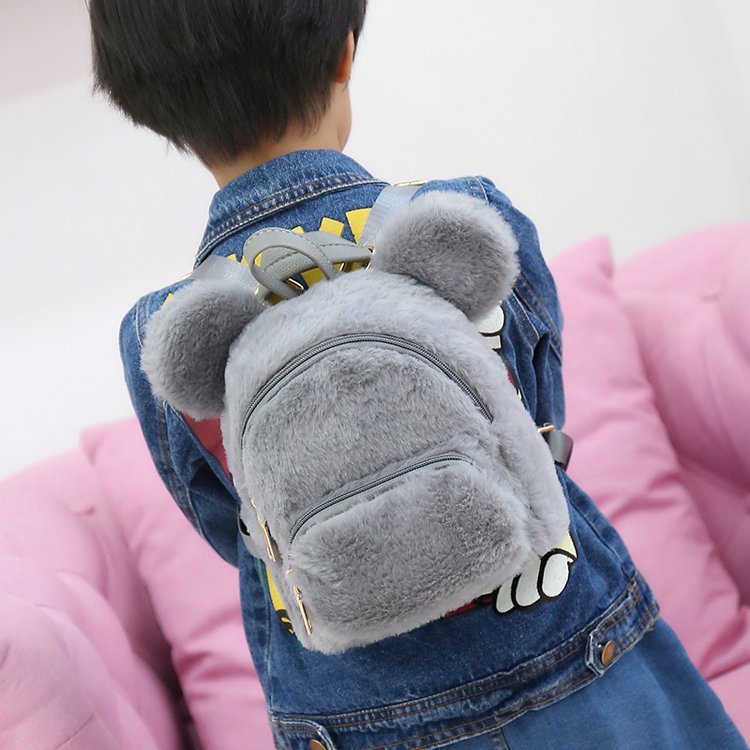 Mochila de felpa con orejas de conejo – Estilo kawaii para estudiantes y chicas jóvenes, modelo 2021