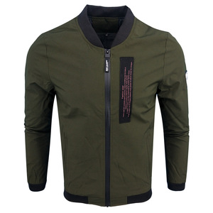 Spring and autumn thin men’s baseball collar letter slim coat casual jacket for men